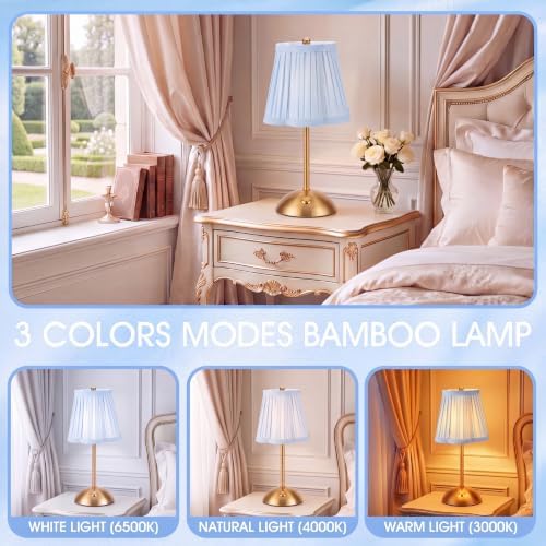 Wedding Cordless Table Lamp Rechargeable, Blue, 4 Pack - Image 6