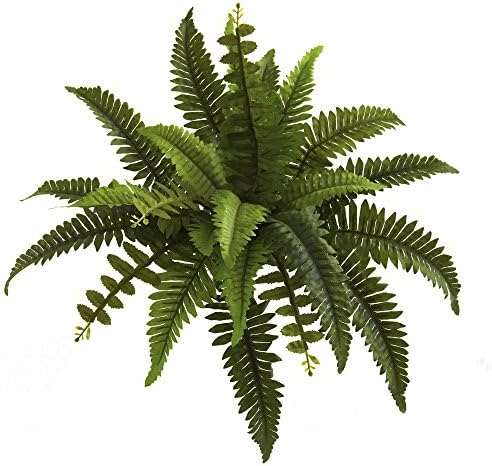 Nearly Natural 14 in Artificial Boston Fern Set of 6 Indoor Office Plants - Image 2