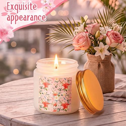 Conelist 6 Pack Scented Candles Gift Set Flowers Soy Wax Candle for Home 3.5 oz 90 Hour Burn, Candle Gifts for Men Women, Scents of Lavender/Rose/Orange/Gardenia/White Tea Orchid - Image 4