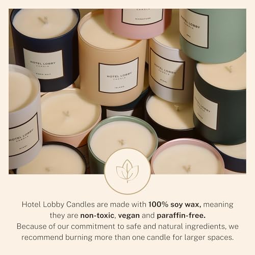 Hotel Lobby Capri Candle – Hand-Poured 9.75oz 100% Soy Wax with Italian Citrus, Jasmine, Amaro Liqueur, Sea Salt, and Mineral Amber – Paraffin-Free, Infused with Essential Oils, 65-Hour Non-Toxic Burn - Image 6