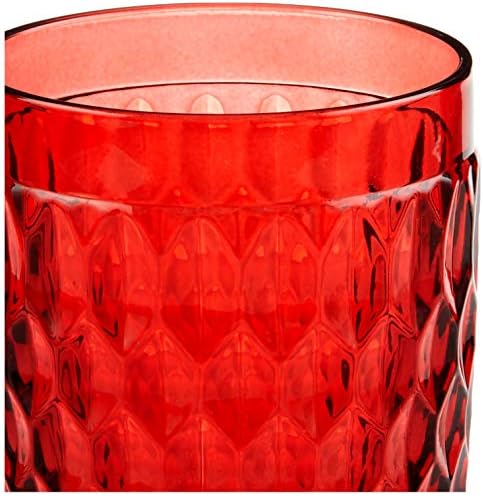 Villeroy & Boch Boston Red Crystal Highball Glasses, Set of 4 - Image 4