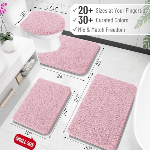 OLANLY Large Bathroom Rugs 59x35, Extra Soft Absorbent Chenille Bath Rugs - Image 2