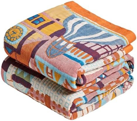 LUTBM Boho Throw Blanket for Couch 50"x60", Cotton Decorative Bed Throws by LUTBMFindYourFreeSpiritatHome