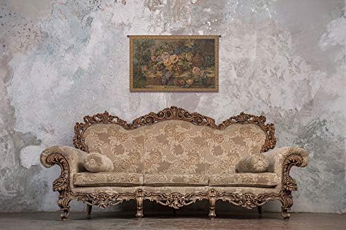 Decorative Bouquet with Grapes Floral Tapestry Wall Hanging 26 x 40 in - Image 5
