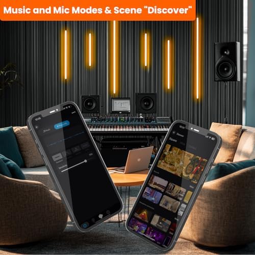 SHUNLEE Black Neon LED Recessed Lighting for Acoustic Panels, 6 Rolls WiFi 2700K Warm White Slat Wall Lights with Alexa & Remote, Flexible Neon LED Strip Lights for Acoustic Wall (2*44+2*28+2*20 in) - Image 3