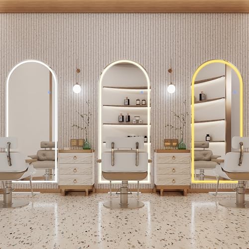 Antok 56"x20" LED Full Length Mirror, Lighted Floor Mirror, Arched - Image 6