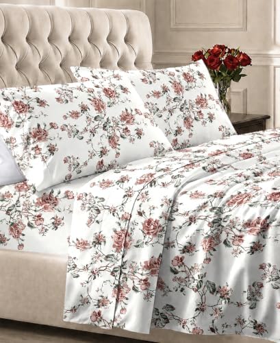 California Design Den Soft 100% Cotton Sateen Queen Sheet Set, 4 Pcs by CaliforniaDesignDen