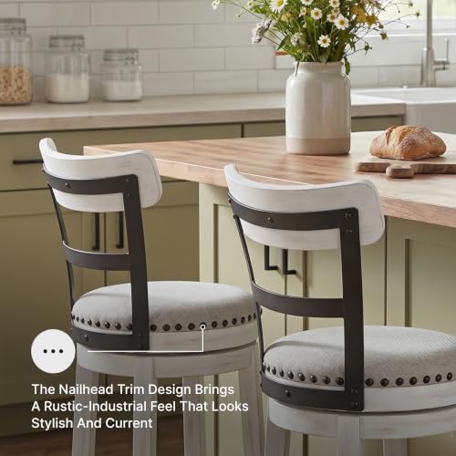 Signature Design by Ashley Valebeck 1-Piece Swivel Barstool, 30 In - Image 6