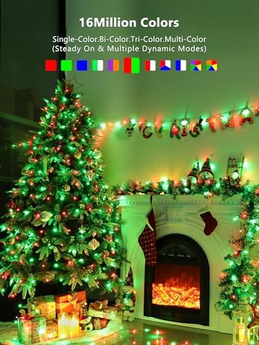 BrizLabs Smart RGB Fairy Lights, 66 ft 200 LED Alexa/Google Home Compatible - Image 3