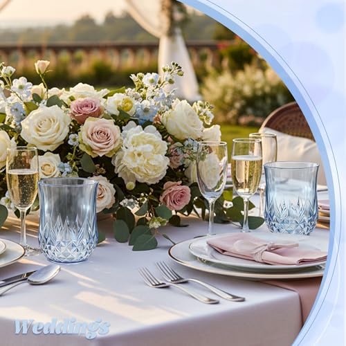 100 Pack Plastic Stemless Wine Glasses, 12oz Unbreakable Wine Cups - Image 5
