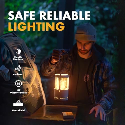 UCO Candlelier Candle Lantern, Candle Lanterns for Real Candles, Perfect Outdoor Gear for Camping or for Power Outages, Includes 3 Long Burning Candles - Image 5