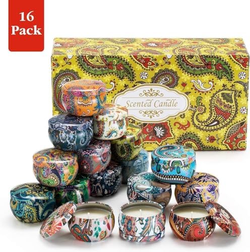 YOROXRG Set 16 Pack Scented Candles Gifts Soy Wax Travel Tin Jar Candles for Home 2.5 OZ Scented Candles for Mom for Christmas, Birthday, Thanksgiving, Mother's Day… - Image 4
