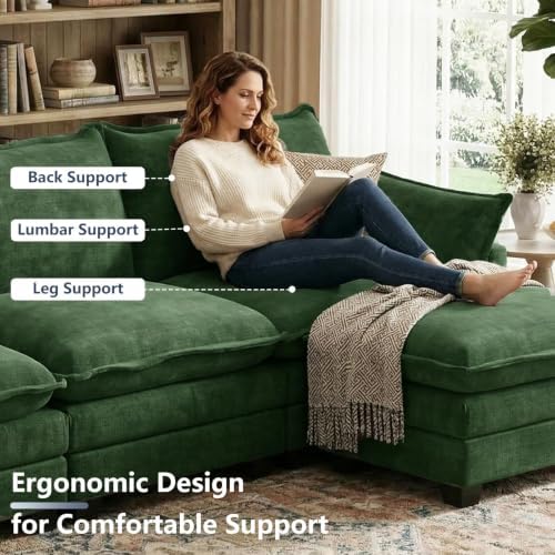 U Shaped Modular Sectional Couch, Comfy Sofa for Living Room - Image 6