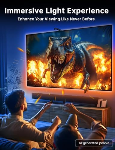 FFJ TV LED Backlight, 11.5ft Cuttable TV Lights that Change with TV - Image 3