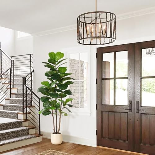 Realead 6ft Fiddle Leaf Fig Tree Artificial with Tall Exquisite Planter - Image 7