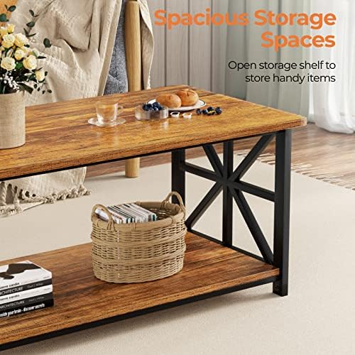 GreenForest Round Corners Coffee Table for Living Room - Image 6