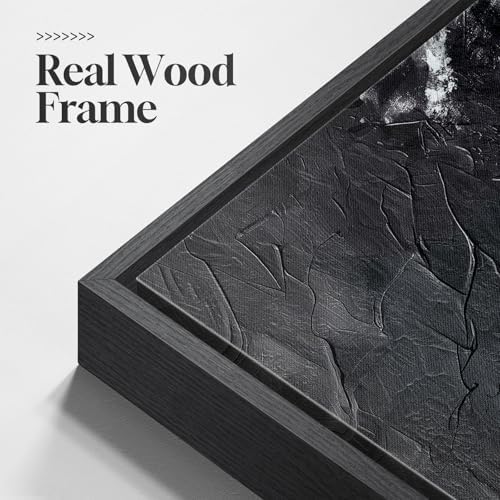Extra Large Framed Red Black White Abstract Wall Art for Living Room, 60x30 - Image 5