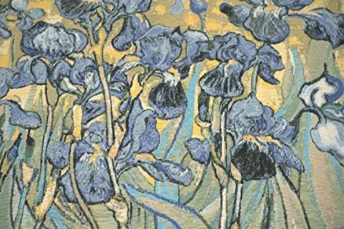 Vincent Van Gogh Iris Vintage Tapestry Wall Hanging 48 x 63 in - Image 4