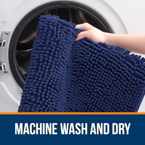 OLANLY Bathroom Rugs 36x24, Extra Soft Absorbent Chenille Bath Rugs - Image 5