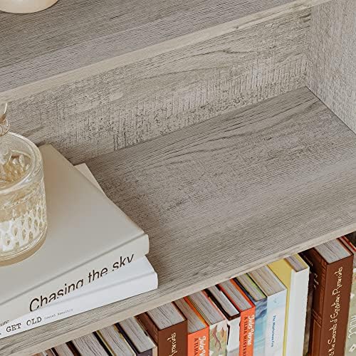 IRONCK Industrial Bookshelves and Bookcases with Doors Floor Standing 6 Shelf Display Storage Shelves 70 in Tall Bookcase for Home Office, Living Room - Image 5