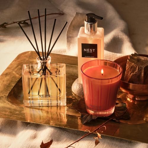 NEST New York Scented Classic Candle, Pumpkin Chai - 8.1 oz - Up to 60-Hour Burn Time - Reusable Glass Vessel - Image 5