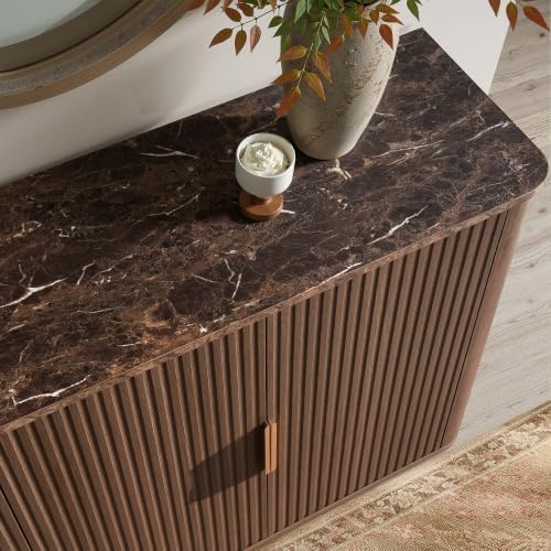 win2win 63" Fluted Sideboard Buffet Cabinet with Storage - Image 6