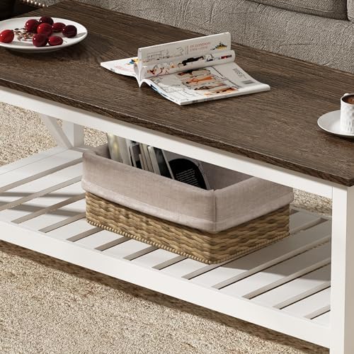 ChooChoo 47" Farmhouse Coffee Table with A-Frame Design for Living Room - Image 5