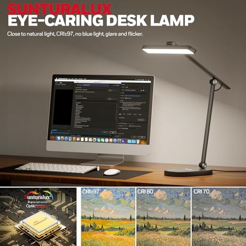 Honeywell HWT-H4 LED Desk Lamp, Eye-Caring, Dimmable, Auto Sensor - Image 3