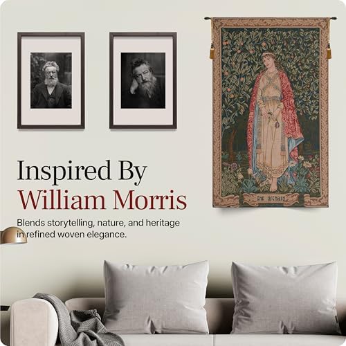 William Morris Orchard by Tapestry Wall Hanging 48 x 30 in - Image 5