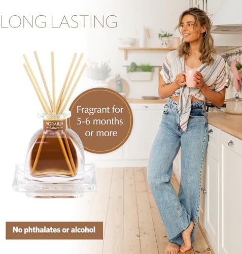 AGRARIA PetiteEssence Flower and Reed Diffuser Set, Hand Crafted Sola Flower Botanical Home Fragrance Set, Scented Oil Gift for All Occasions - Image 4