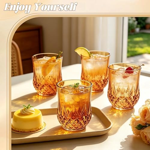 12 Pack Plastic Stemless Wine Glasses, 12oz Unbreakable Wine Cups - Image 4