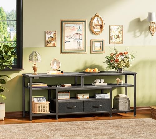 Huuger 54 Inch LED TV Stand with Power Outlets for 55 60 Inch TV - Image 7