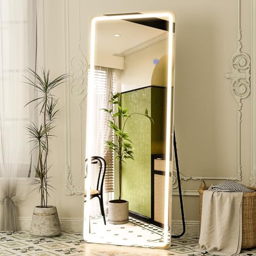 GLSLAND LED Mirror Full Length Standing, 64"x21" Full Body Floor Mirror - Image 4