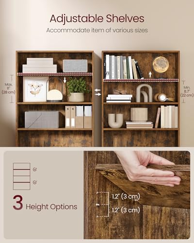 VASAGLE 4-Tier Bookshelf, Storage Organizer, 31.5 x 9.4 x 42.5 Inches - Image 4