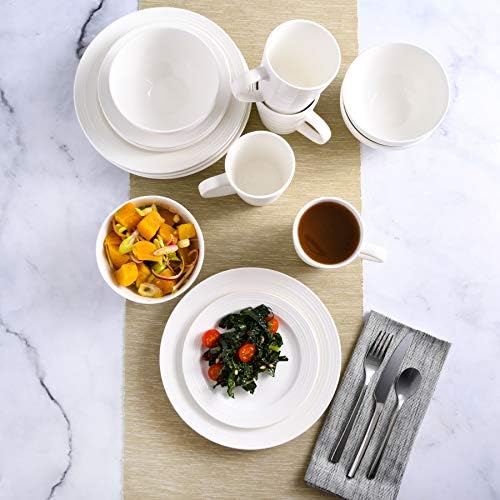 Gibson - 102504.16RM Gibson Home Amelia Court 16 Piece Dinnerware Set, White - Image 6