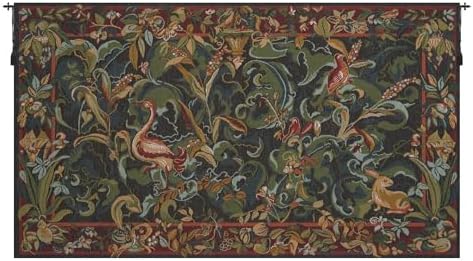 Animals Aristoloches Green Forest Tapestry Wall Hanging 19 x 31 in by CCharlotteHomeFurnishings