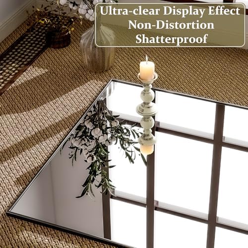 GLSLAND 71"x31" Full Length Mirror Large Floor Mirror with Stand, Black - Image 4