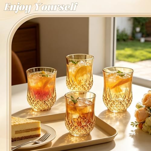 12 Pack Plastic Stemless Wine Glasses, 12oz Unbreakable Wine Cups - Image 4