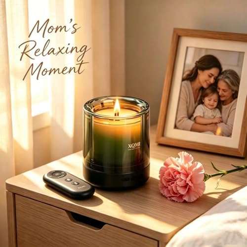 Scented Candle with Remote Ignite,Smart Scented Candle with Multiple Protection Functions,Highly Scented & Long Lasting(Burning 35H,North American Pine Needles) - Image 2