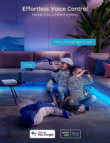Govee Smart RGB LED Strip Lights 16.4ft, Work with Alexa, Google Assistant - Image 3