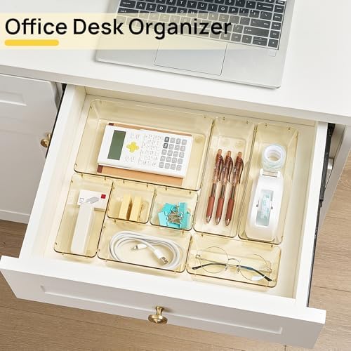 Vtopmart 25 Pack Plastic Drawer Organizers with Anti-slip Rubber Pads - Image 4