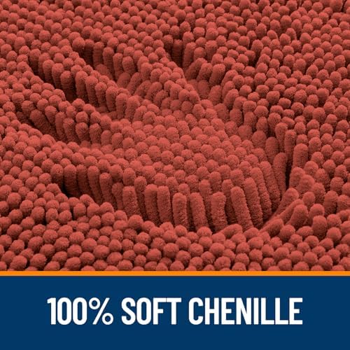 OLANLY Large Bathroom Rugs 59x35, Extra Soft Absorbent Chenille Bath Rugs - Image 3