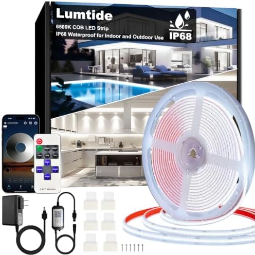 50FT COB Led Outdoor Strip Lights Waterproof IP68 by Unknown
