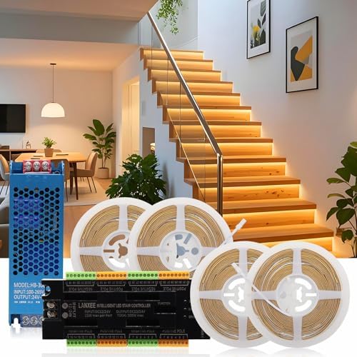 Intelligent Motion Sensor Stair Light, 40 inches, 22 Stairs by LANXEELIGHTING