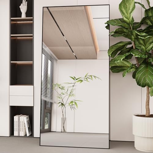LFT HUIMEI2Y 71"x32" Full Length Mirror, Black Floor Mirror by LFTHUIMEI2Y
