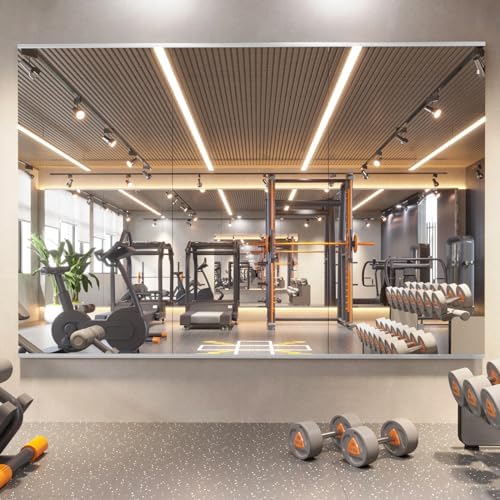pertetey 56 x 16 in Home Gym Mirrors, Frameless, 3-Pack by PERTETEY