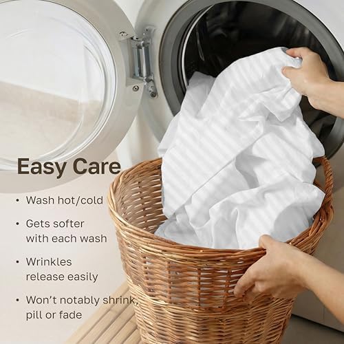 California Design Den Soft 100% Cotton Extra Long Twin Sheets, 3 Pc Set - Image 6