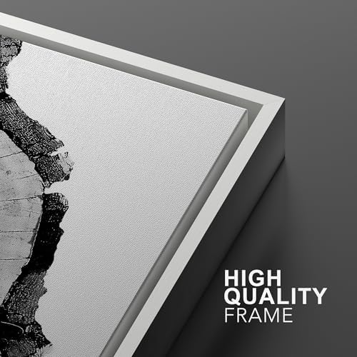 SIGNWIN Framed Wall Art Print Set Black & White Close Up Tree Ring Details Nature Wilderness Photography Modern Art Rustic Relax/Calm Multicolor for Living Room, Bedroom, Office - 24"" x36 x2 White - Image 5