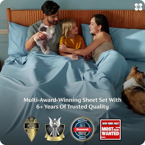 Bedsure PureWoven 100% Rayon Derived from Bamboo, Queen Sheets, 4 Pieces - Image 3