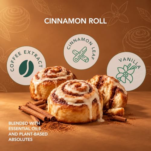 Cinnamon Roll Beeswax Candle, Cinnamon Leaf & Coffee Extract, 90+ Hr Burn - Image 4